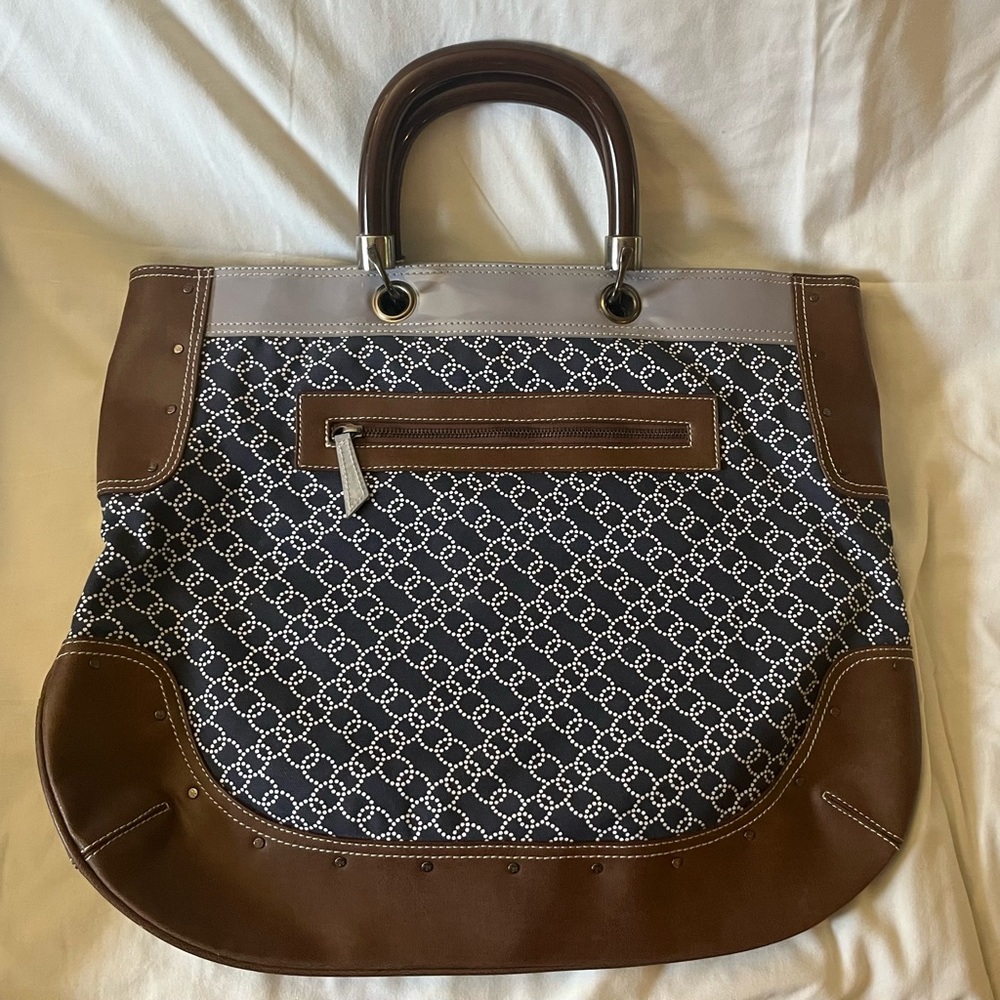Proenza Schouler for Target Brown and Navy Tote Bag